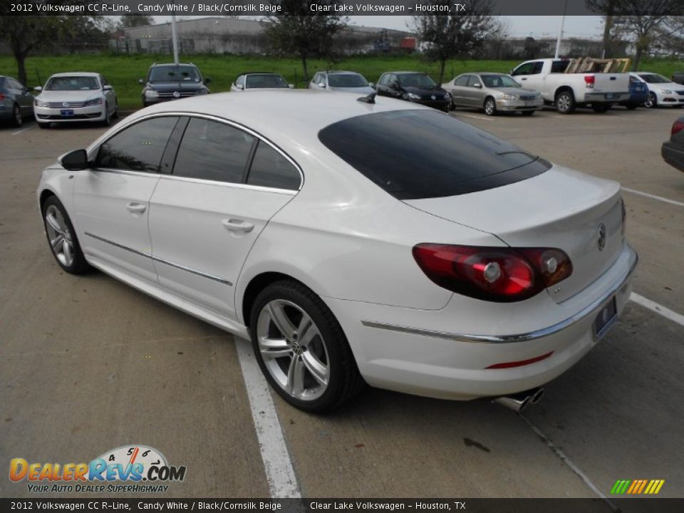 2012 Volkswagen CC R-Line Candy White / Black/Cornsilk Beige Photo #5