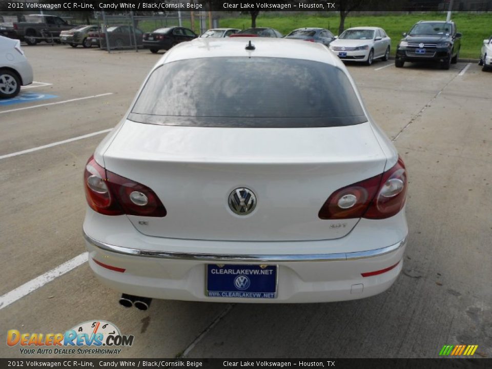 2012 Volkswagen CC R-Line Candy White / Black/Cornsilk Beige Photo #6