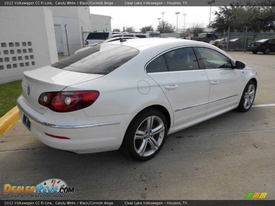 2012 Volkswagen CC R-Line Candy White / Black/Cornsilk Beige Photo #7