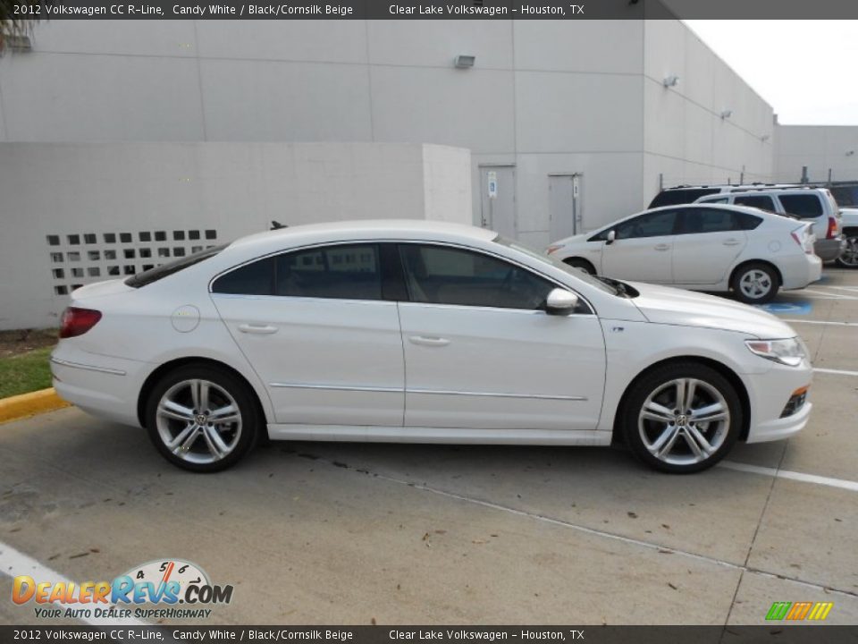 2012 Volkswagen CC R-Line Candy White / Black/Cornsilk Beige Photo #8