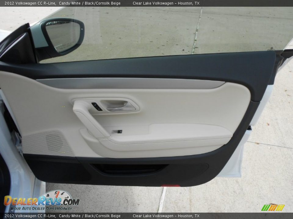 2012 Volkswagen CC R-Line Candy White / Black/Cornsilk Beige Photo #12