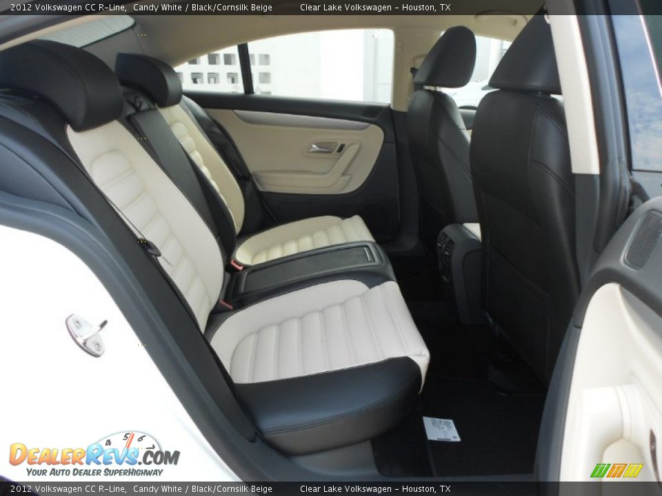 Black/Cornsilk Beige Interior - 2012 Volkswagen CC R-Line Photo #14
