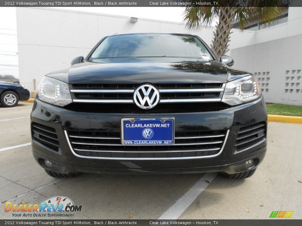 2012 Volkswagen Touareg TDI Sport 4XMotion Black / Black Anthracite Photo #2