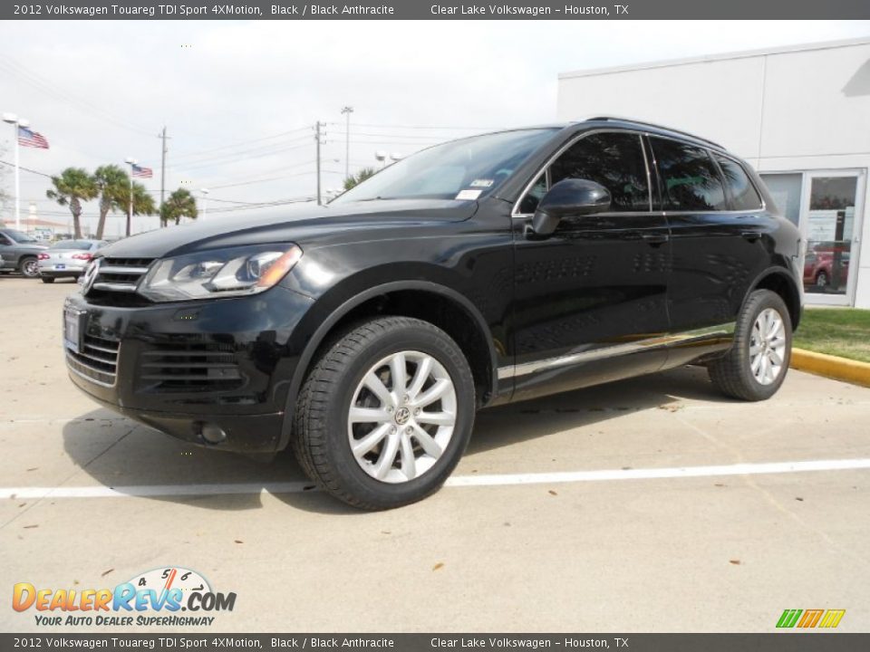 2012 Volkswagen Touareg TDI Sport 4XMotion Black / Black Anthracite Photo #3