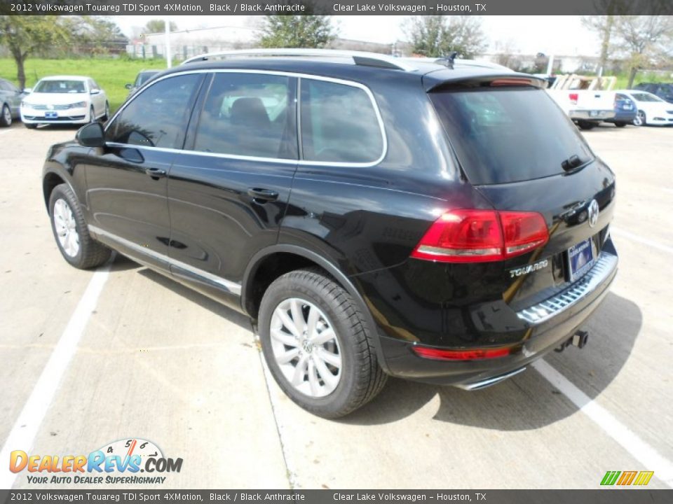 2012 Volkswagen Touareg TDI Sport 4XMotion Black / Black Anthracite Photo #5