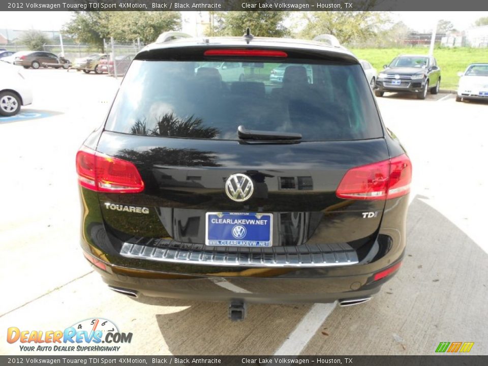 2012 Volkswagen Touareg TDI Sport 4XMotion Black / Black Anthracite Photo #6