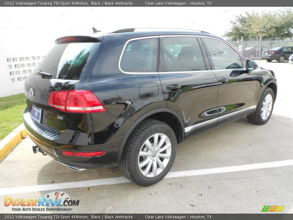 2012 Volkswagen Touareg TDI Sport 4XMotion Black / Black Anthracite Photo #7