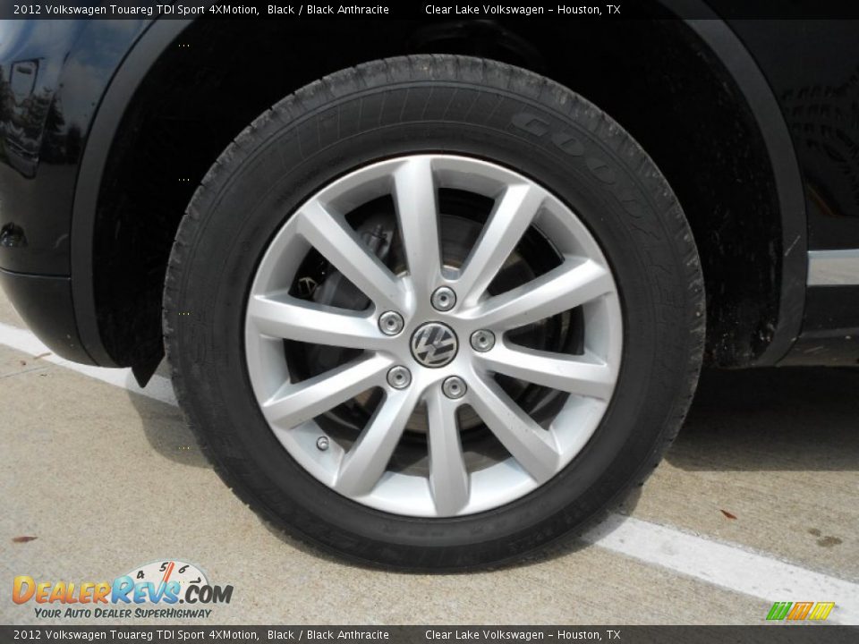 2012 Volkswagen Touareg TDI Sport 4XMotion Black / Black Anthracite Photo #9