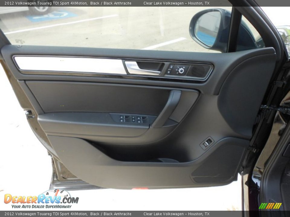 2012 Volkswagen Touareg TDI Sport 4XMotion Black / Black Anthracite Photo #10