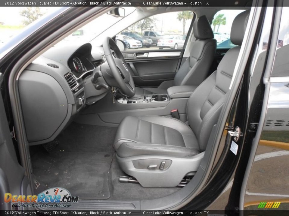 2012 Volkswagen Touareg TDI Sport 4XMotion Black / Black Anthracite Photo #11