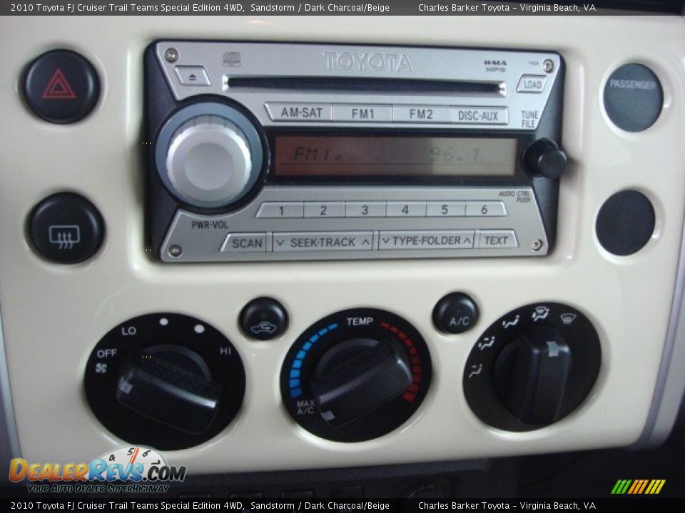 Audio System of 2010 Toyota FJ Cruiser Trail Teams Special Edition 4WD Photo #13