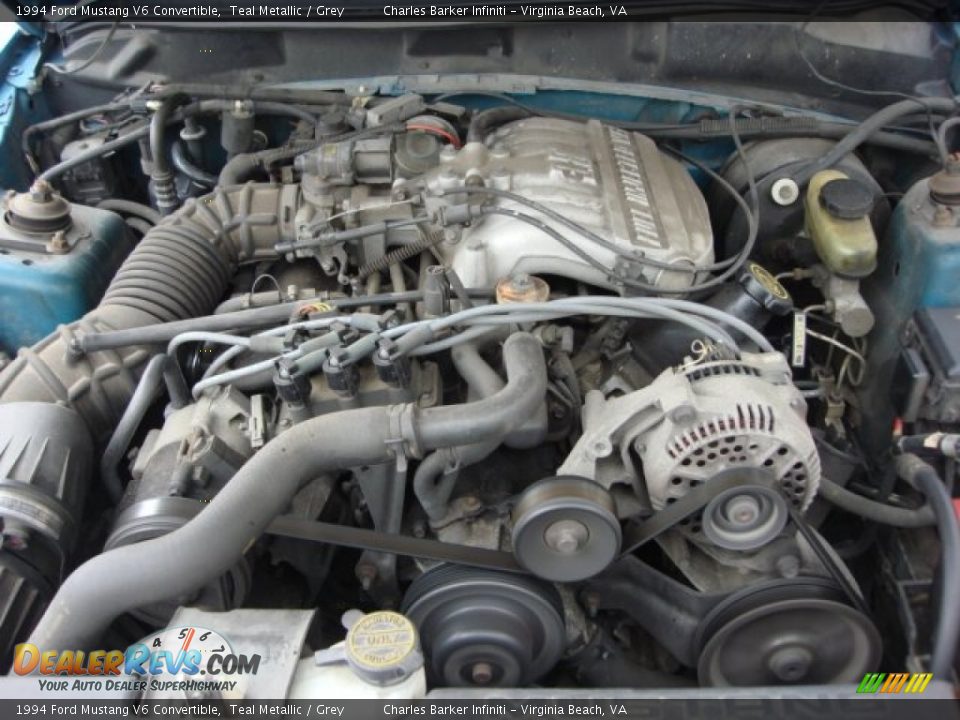 1994 Ford Mustang V6 Convertible 3.8 Liter OHV 12-Valve V6 Engine Photo #22