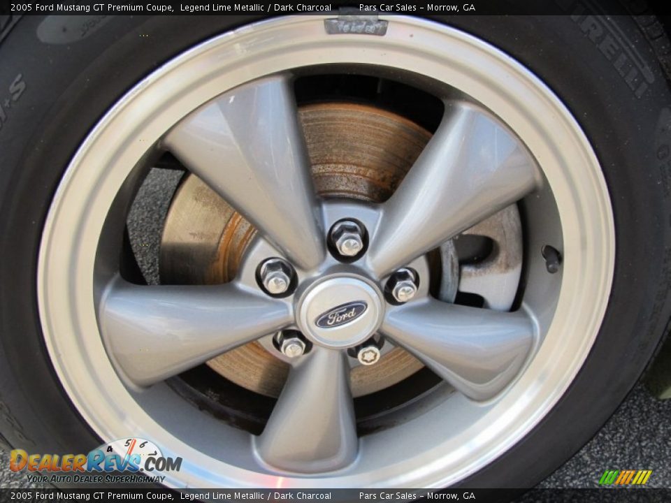 2005 Ford Mustang GT Premium Coupe Legend Lime Metallic / Dark Charcoal Photo #5