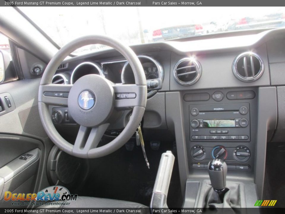 2005 Ford Mustang GT Premium Coupe Legend Lime Metallic / Dark Charcoal Photo #11