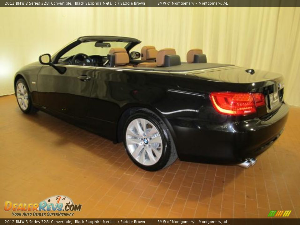 2012 BMW 3 Series 328i Convertible Black Sapphire Metallic / Saddle Brown Photo #3