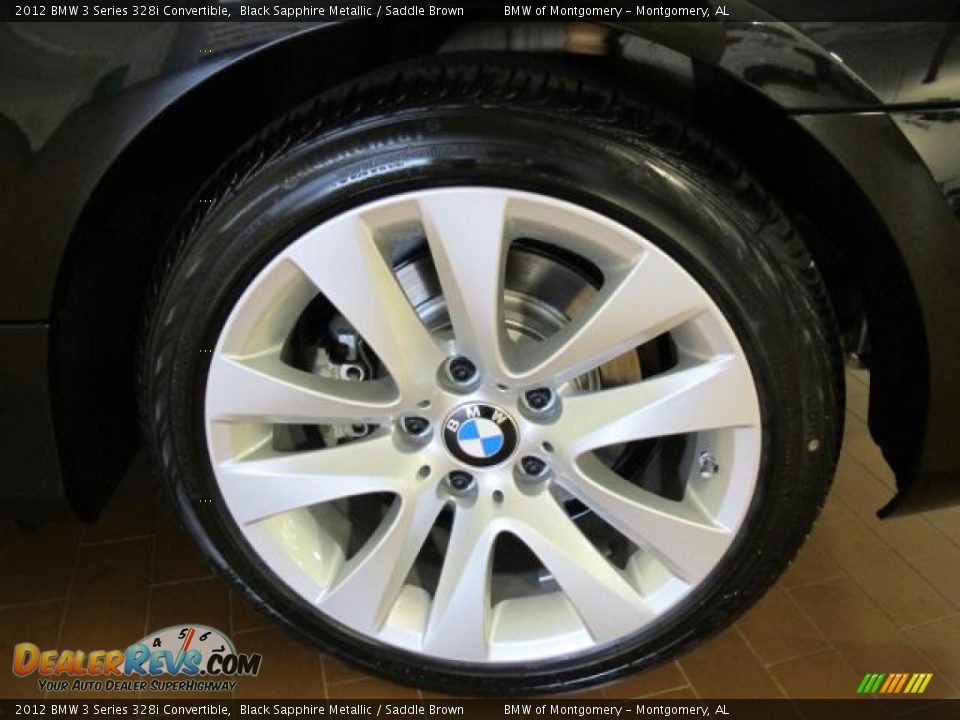 2012 BMW 3 Series 328i Convertible Black Sapphire Metallic / Saddle Brown Photo #5