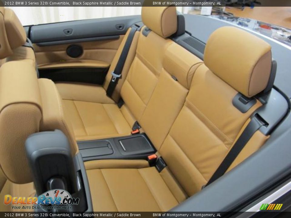 2012 BMW 3 Series 328i Convertible Black Sapphire Metallic / Saddle Brown Photo #8