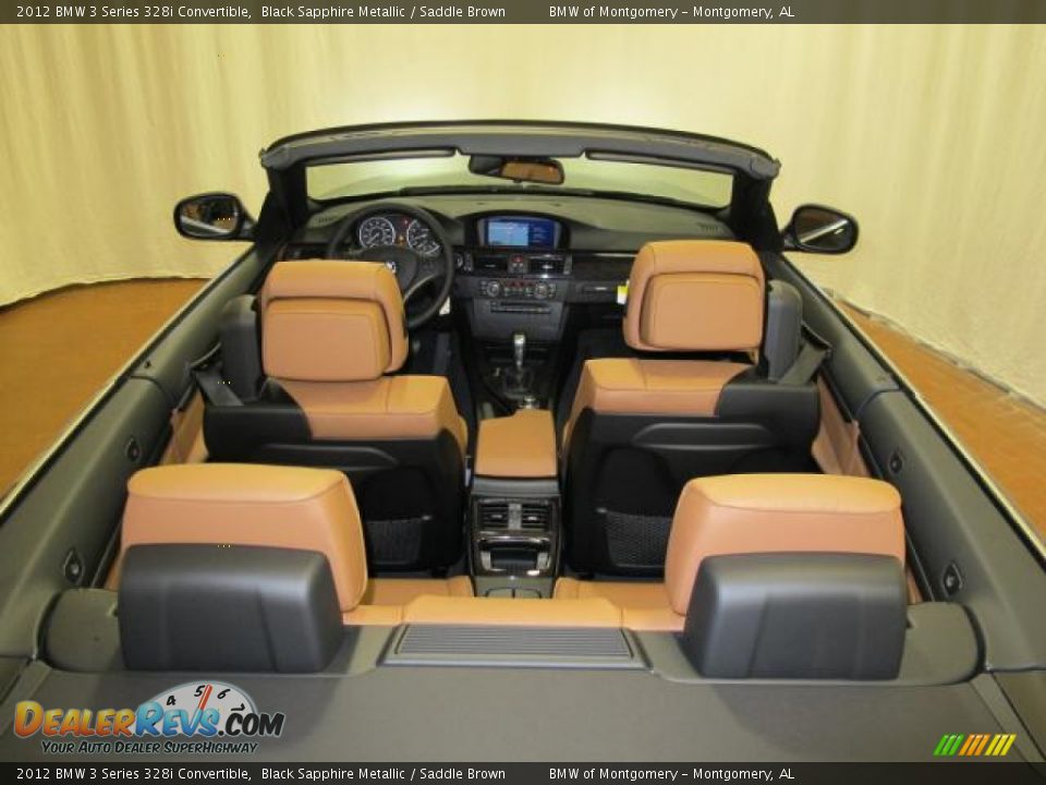 2012 BMW 3 Series 328i Convertible Black Sapphire Metallic / Saddle Brown Photo #9