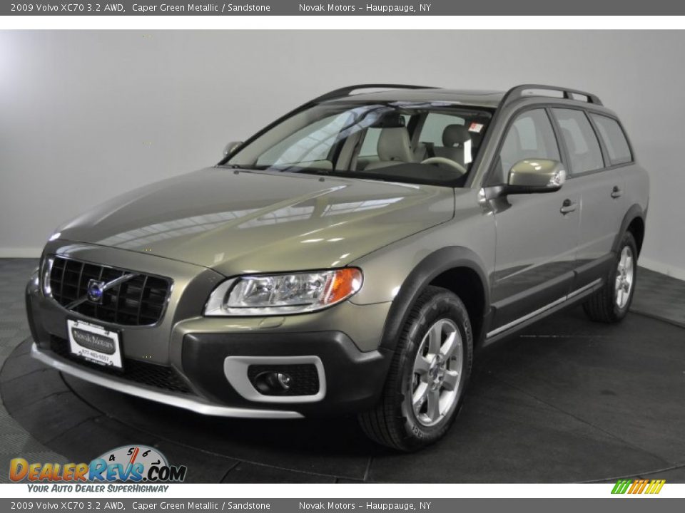 2009 Volvo XC70 3.2 AWD Caper Green Metallic / Sandstone Photo #1