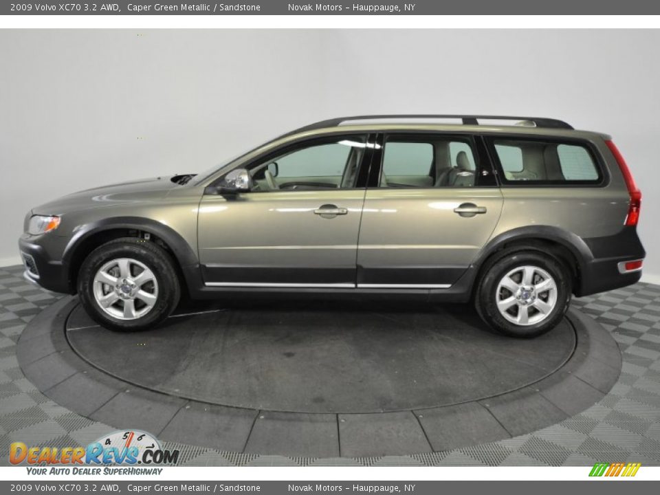 2009 Volvo XC70 3.2 AWD Caper Green Metallic / Sandstone Photo 2