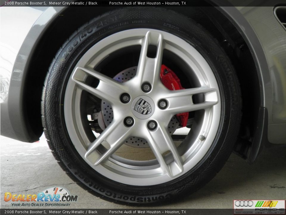 2008 Porsche Boxster S Meteor Grey Metallic / Black Photo #28
