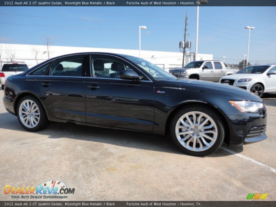 2012 Audi A6 3.0T quattro Sedan Moonlight Blue Metallic / Black Photo #1