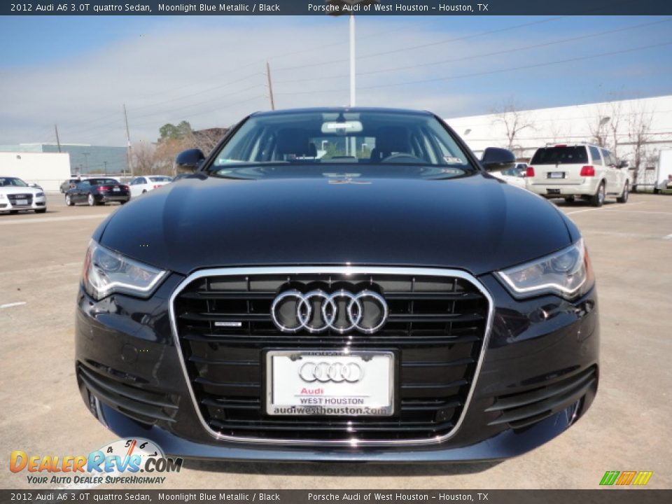 2012 Audi A6 3.0T quattro Sedan Moonlight Blue Metallic / Black Photo #2