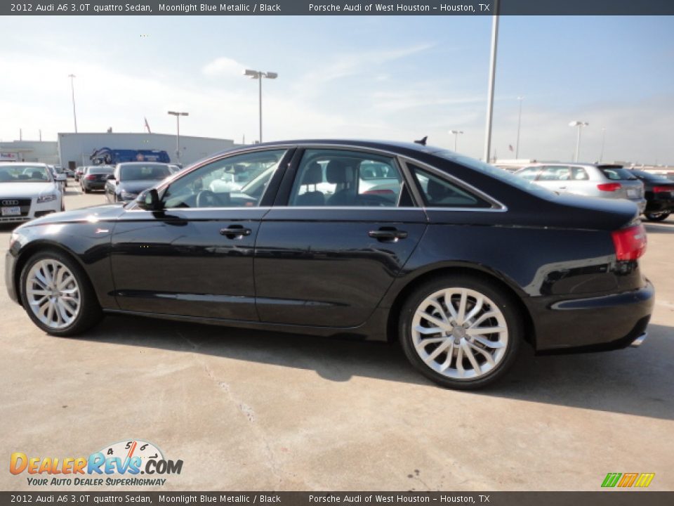 2012 Audi A6 3.0T quattro Sedan Moonlight Blue Metallic / Black Photo #3