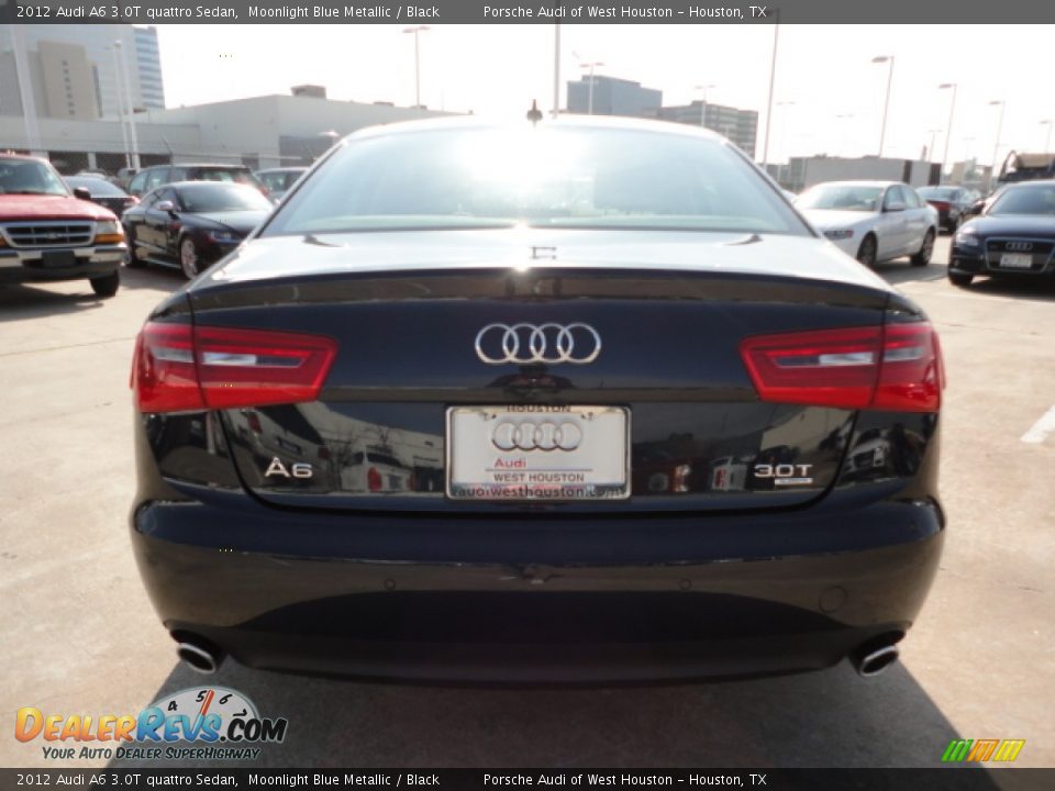 2012 Audi A6 3.0T quattro Sedan Moonlight Blue Metallic / Black Photo #4