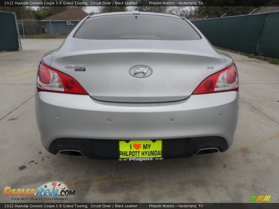 2012 Hyundai Genesis Coupe 3.8 Grand Touring Circuit Silver / Black Leather Photo #4
