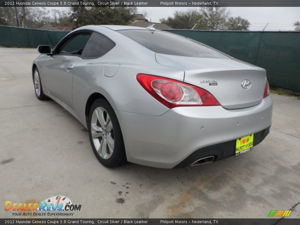 2012 Hyundai Genesis Coupe 3.8 Grand Touring Circuit Silver / Black Leather Photo #5