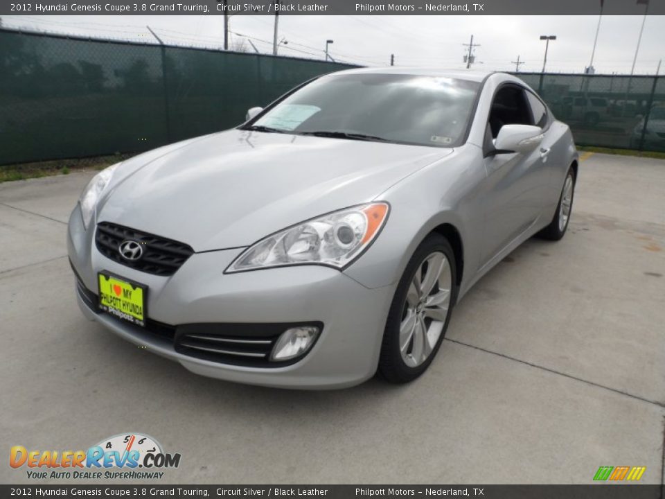 2012 Hyundai Genesis Coupe 3.8 Grand Touring Circuit Silver / Black Leather Photo #7