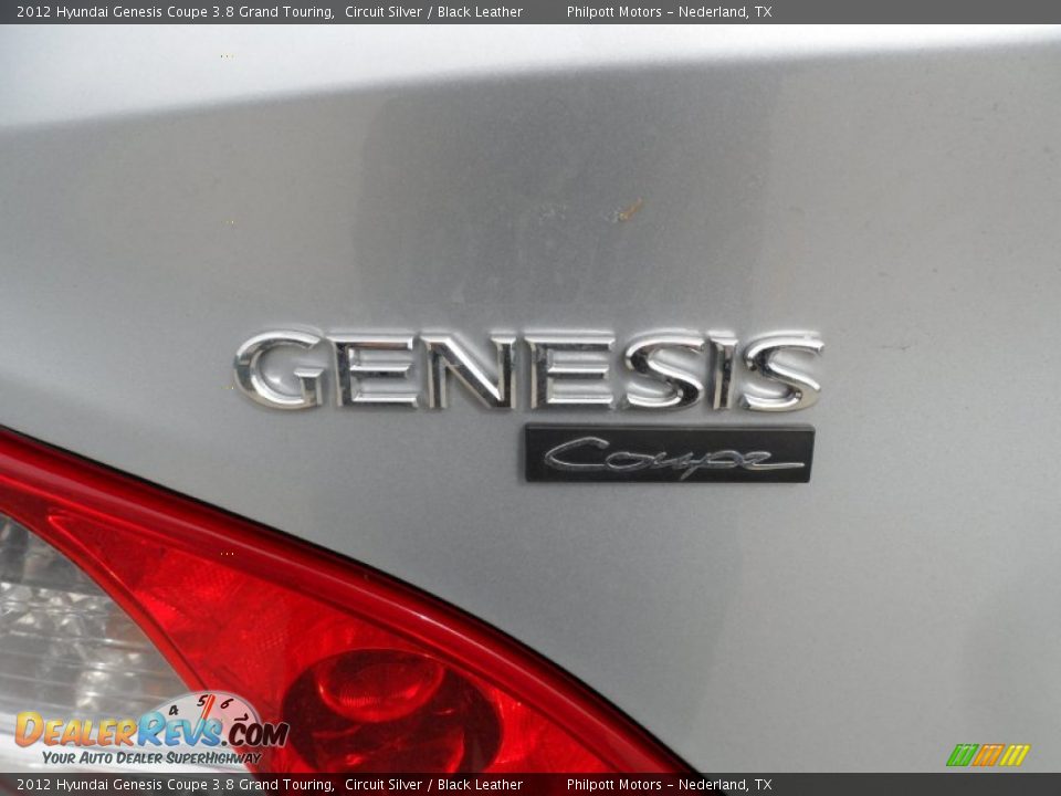 2012 Hyundai Genesis Coupe 3.8 Grand Touring Circuit Silver / Black Leather Photo #15