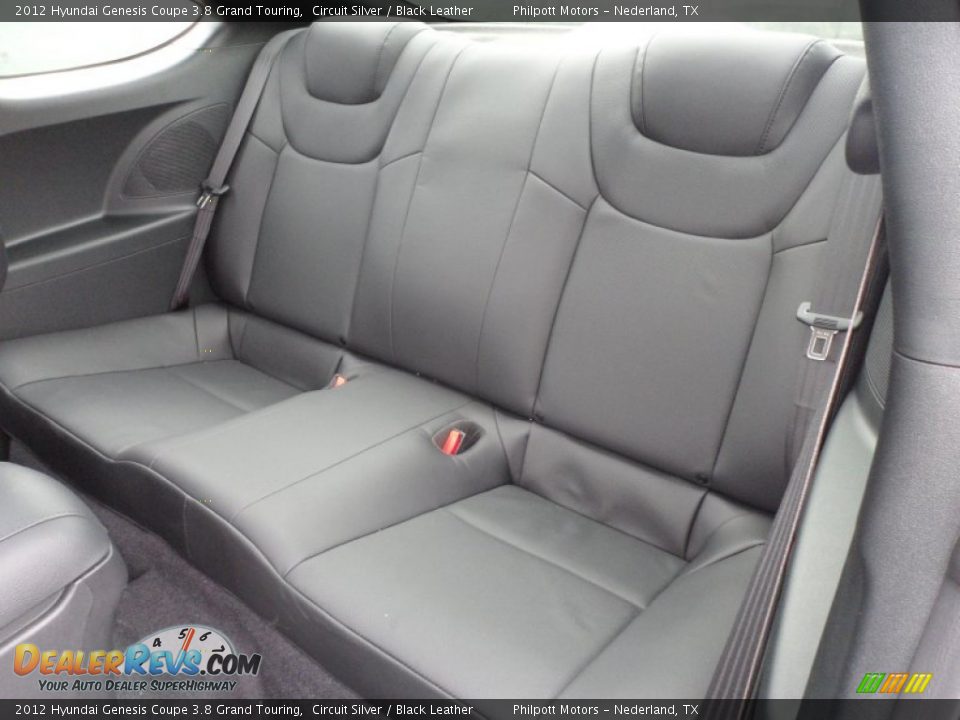 Rear Seat of 2012 Hyundai Genesis Coupe 3.8 Grand Touring Photo #24