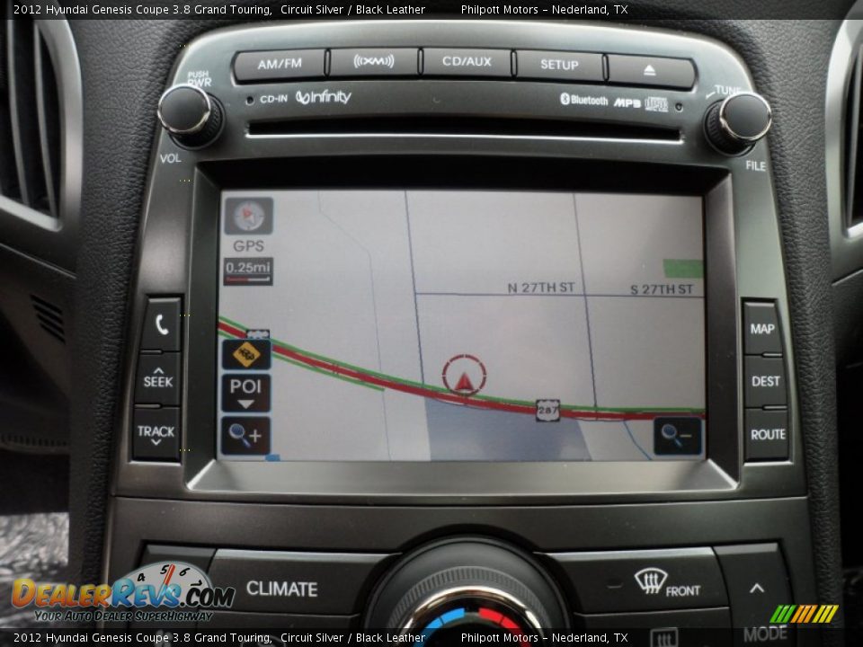 Navigation of 2012 Hyundai Genesis Coupe 3.8 Grand Touring Photo #28