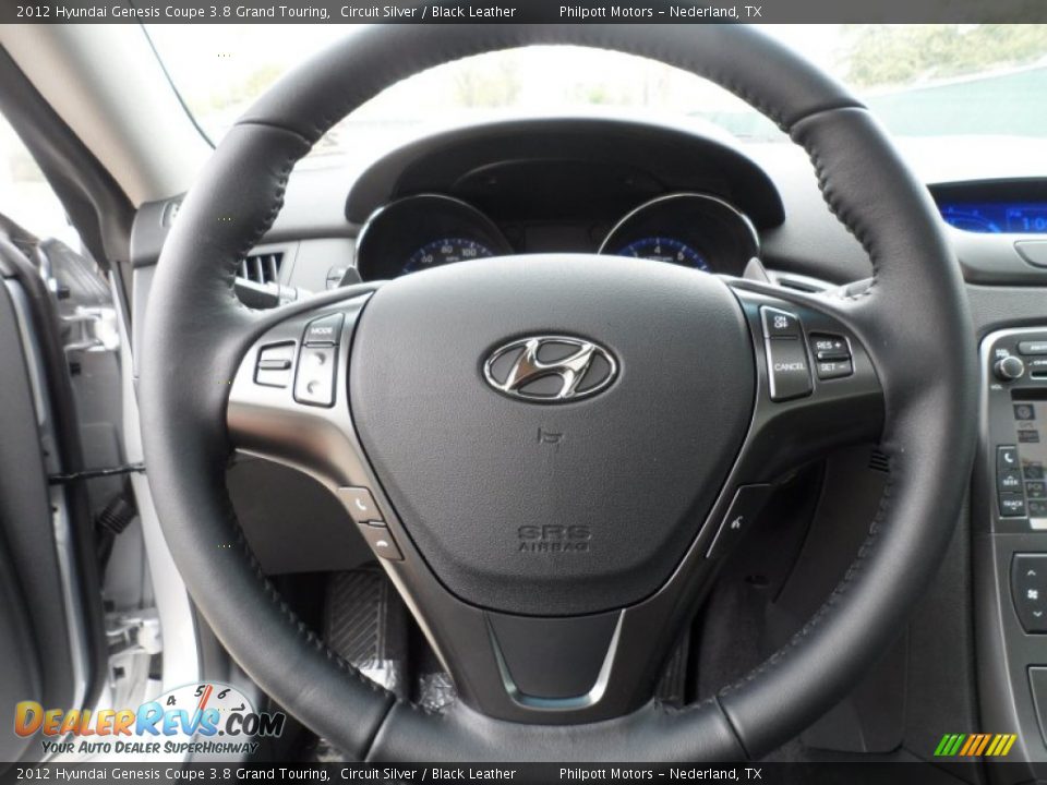 2012 Hyundai Genesis Coupe 3.8 Grand Touring Steering Wheel Photo #33