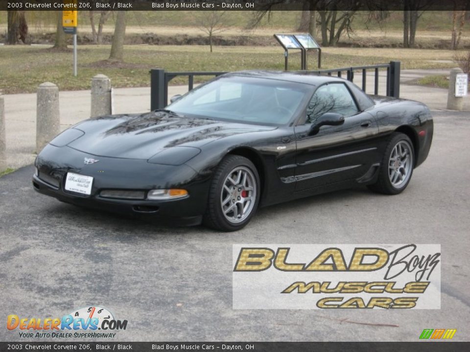 2003 Chevrolet Corvette Z06 Black / Black Photo #1