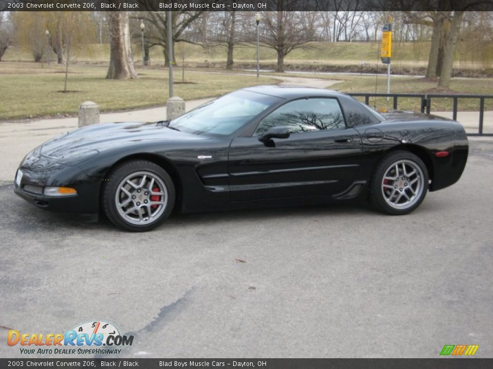 Black 2003 Chevrolet Corvette Z06 Photo #3