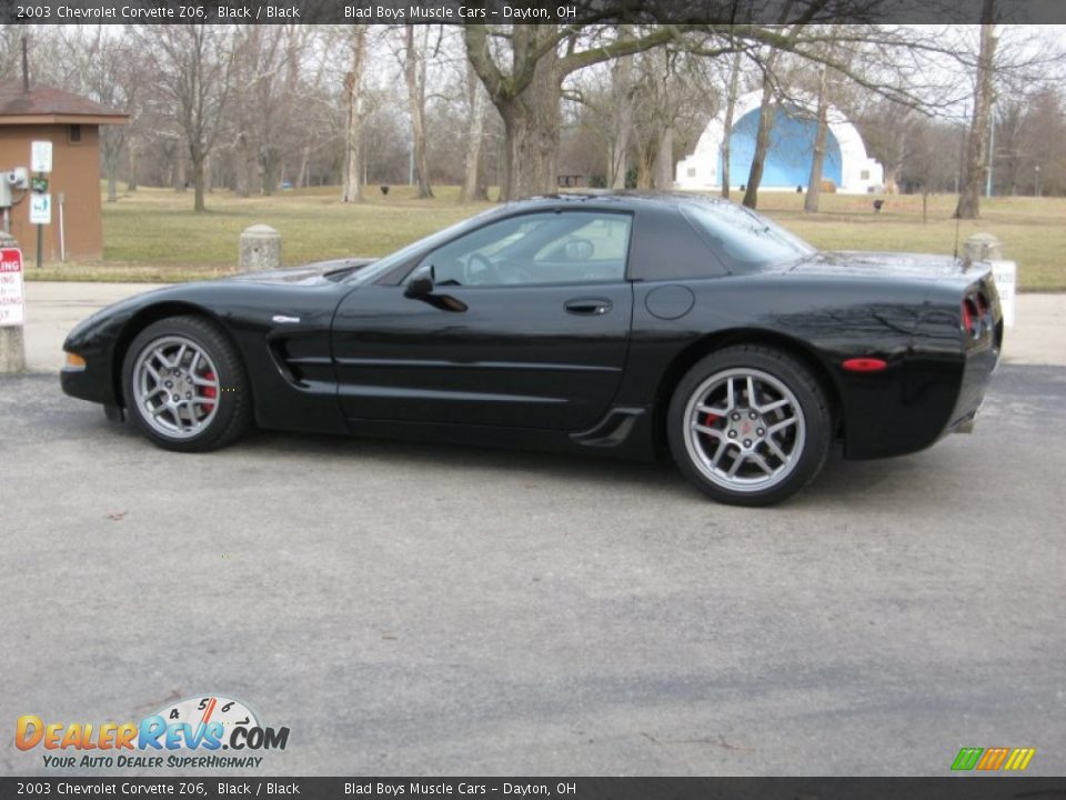 2003 Chevrolet Corvette Z06 Black / Black Photo #4