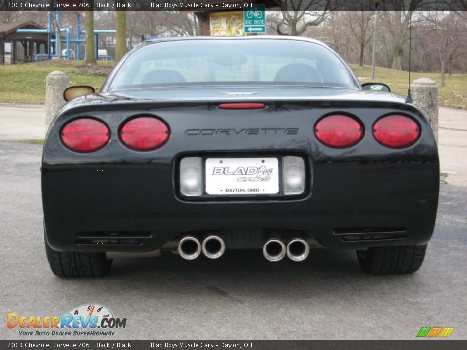 2003 Chevrolet Corvette Z06 Black / Black Photo #6