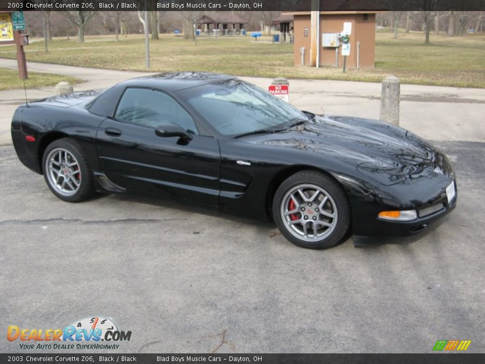 2003 Chevrolet Corvette Z06 Black / Black Photo #8