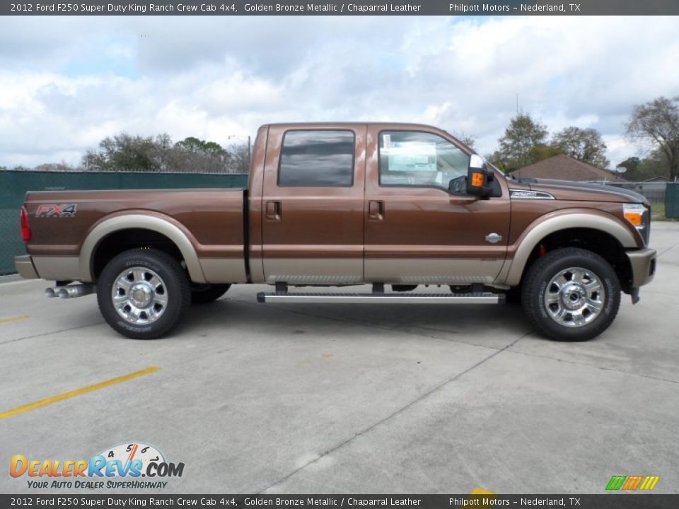 Golden Bronze Metallic 2012 Ford F250 Super Duty King Ranch Crew Cab 4x4 Photo #2