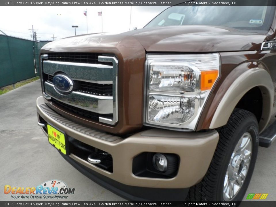 2012 Ford F250 Super Duty King Ranch Crew Cab 4x4 Golden Bronze Metallic / Chaparral Leather Photo #10