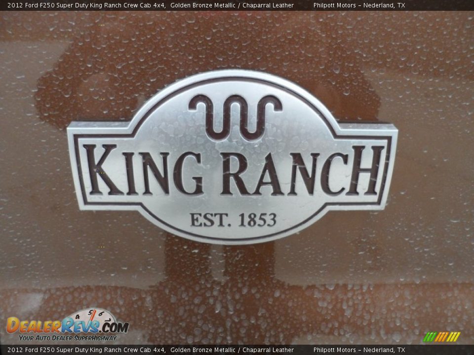 2012 Ford F250 Super Duty King Ranch Crew Cab 4x4 Golden Bronze Metallic / Chaparral Leather Photo #14