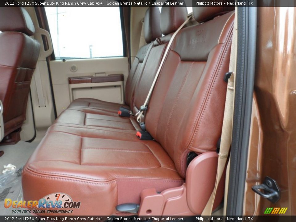 Rear Seat of 2012 Ford F250 Super Duty King Ranch Crew Cab 4x4 Photo #23