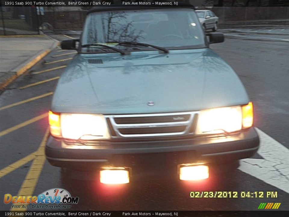 1991 Saab 900 Turbo Convertible Beryl Green / Dark Grey Photo #1
