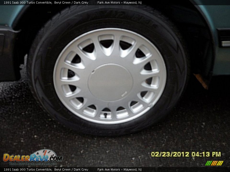 1991 Saab 900 Turbo Convertible Beryl Green / Dark Grey Photo #4