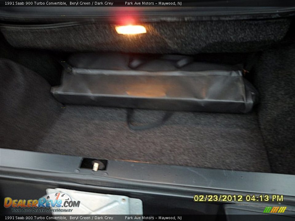 1991 Saab 900 Turbo Convertible Beryl Green / Dark Grey Photo #5