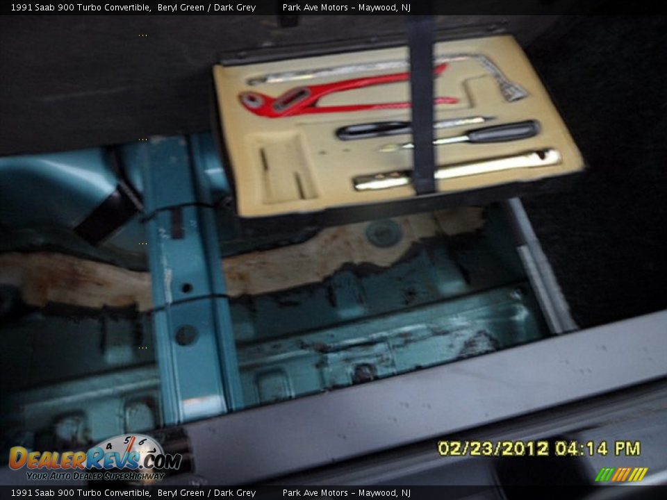1991 Saab 900 Turbo Convertible Beryl Green / Dark Grey Photo #6