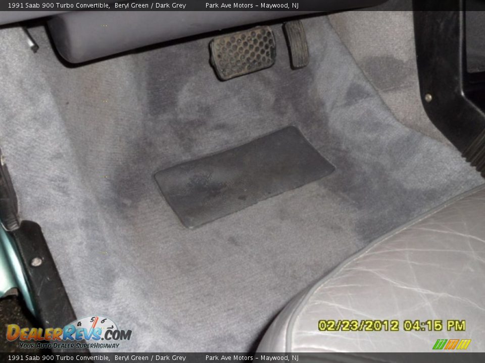 1991 Saab 900 Turbo Convertible Beryl Green / Dark Grey Photo #8